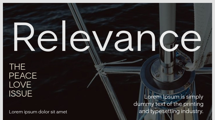 Relevance Font Family