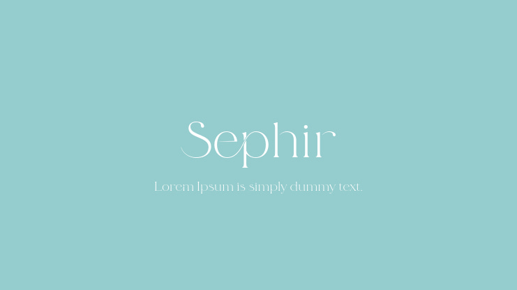 Sephir Font