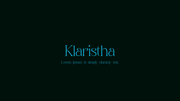 Klaristha Font