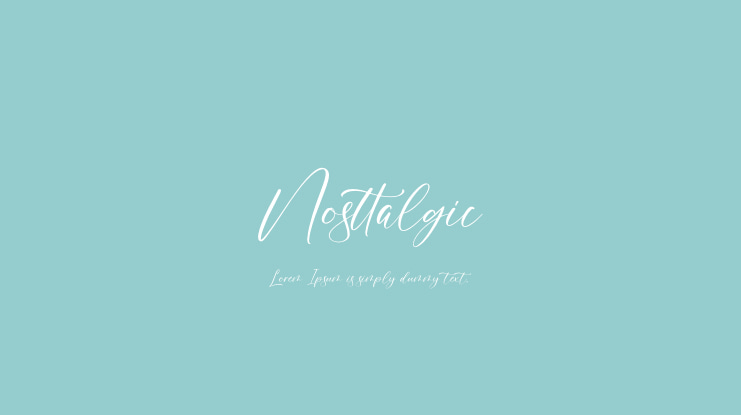 Nosttalgic Font