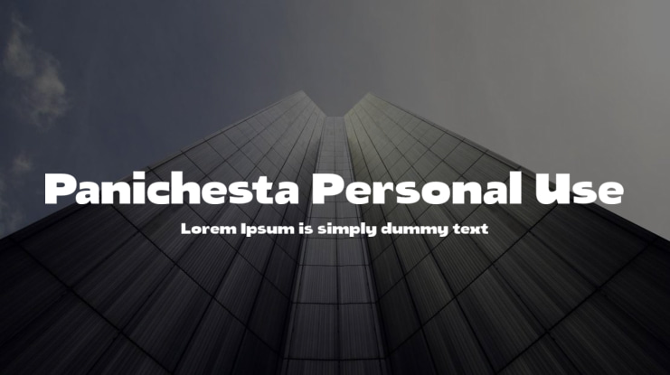 Panichesta Personal Use Font