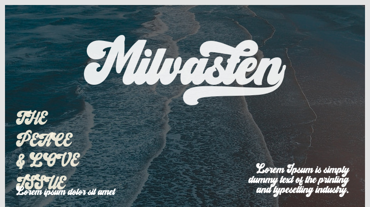 Milvasten Font