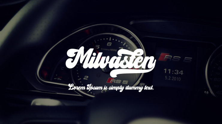 Milvasten Font
