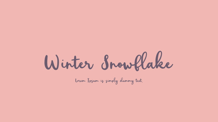 Winter Snowflake Font