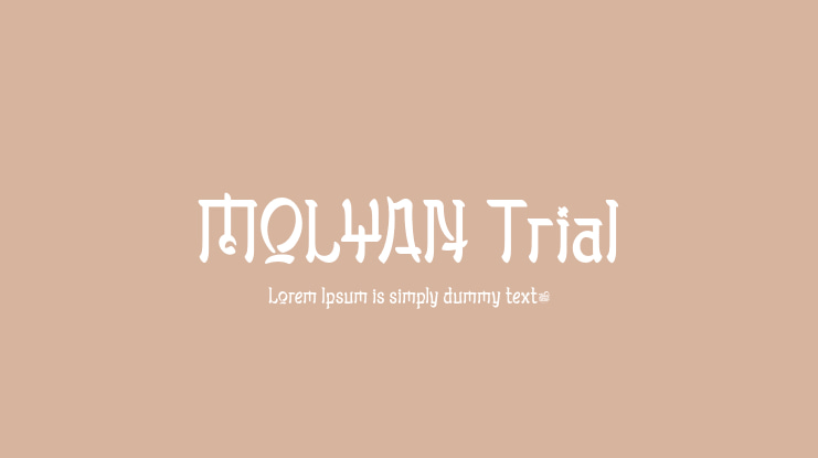 MOLYAN Trial Font