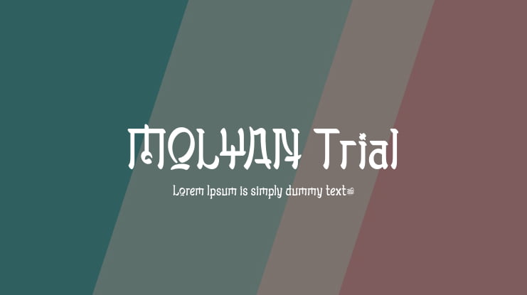 MOLYAN Trial Font