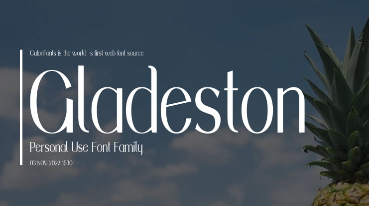 Gladeston Personal Use Font