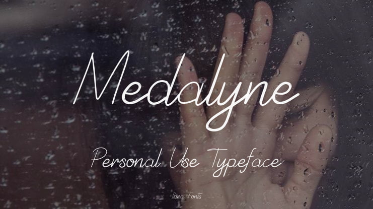 Medalyne Personal Use Font