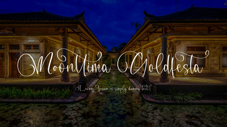Moonttima Goldfesta Font