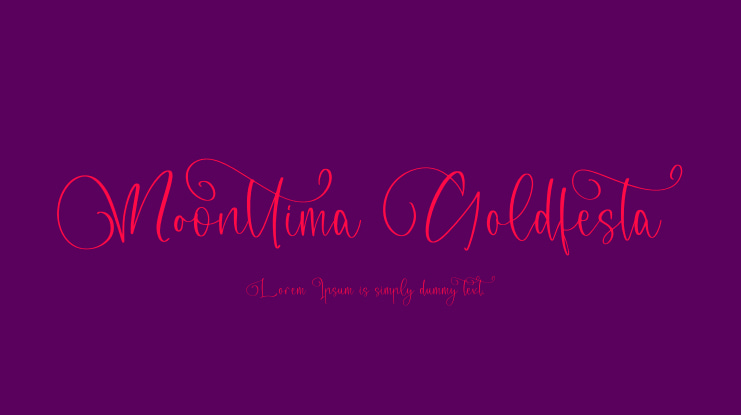 Moonttima Goldfesta Font