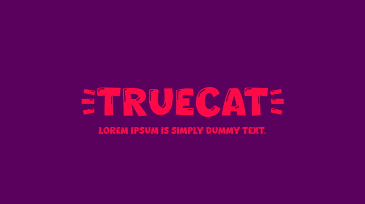 Truecat Font