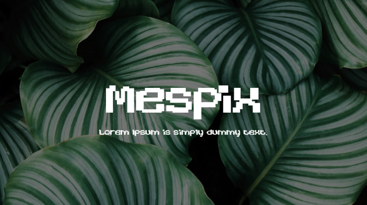 Mespix Font
