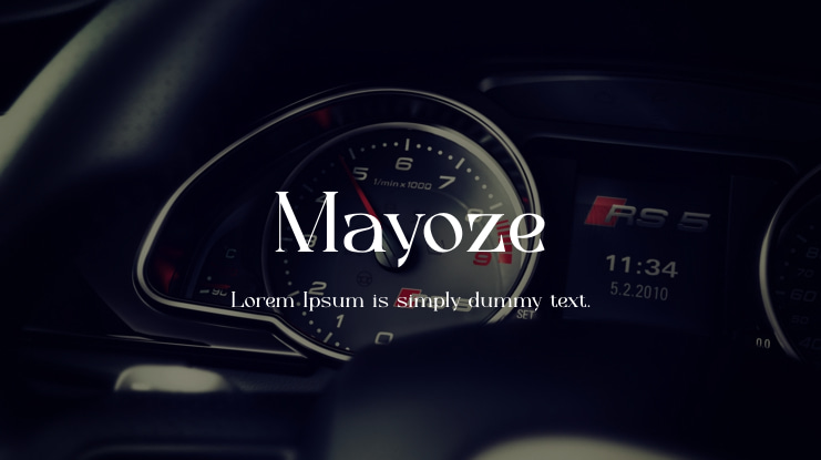 Mayoze Font