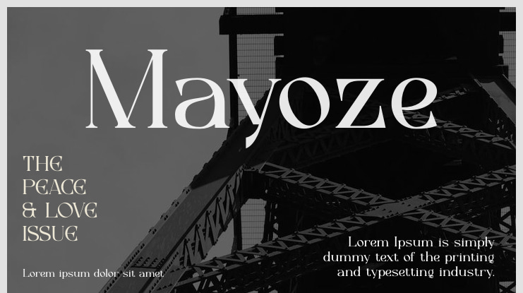 Mayoze Font
