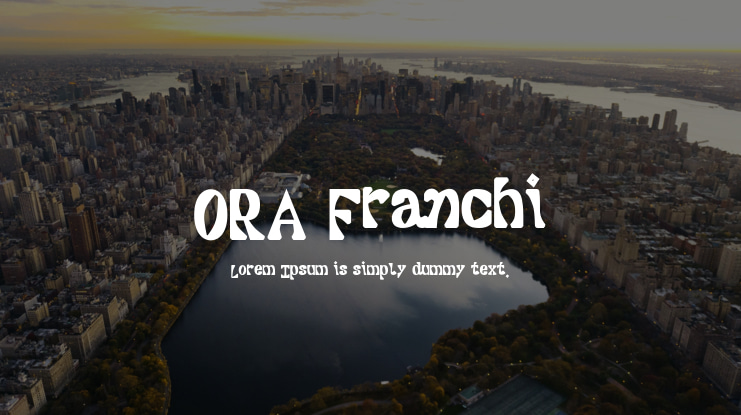 ORA Franchi Font