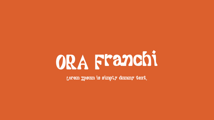 ORA Franchi Font