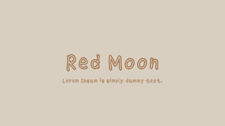 Red Moon Font