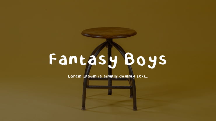 Fantasy Boys Font