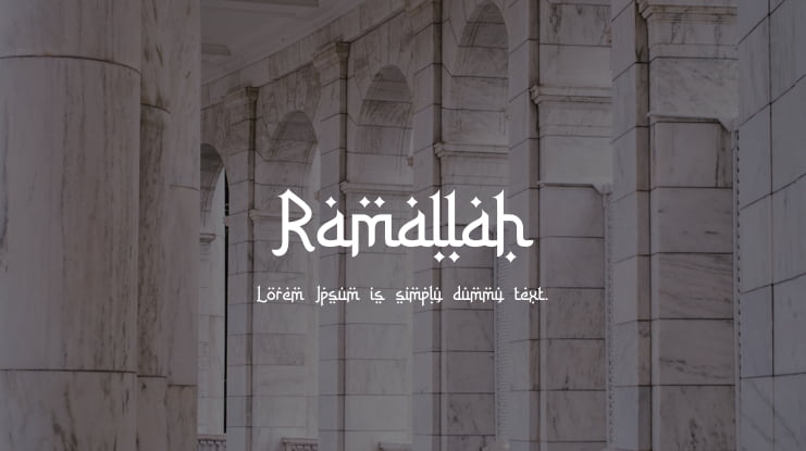 Ramallah Font