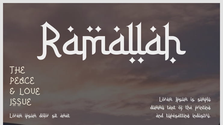 Ramallah Font