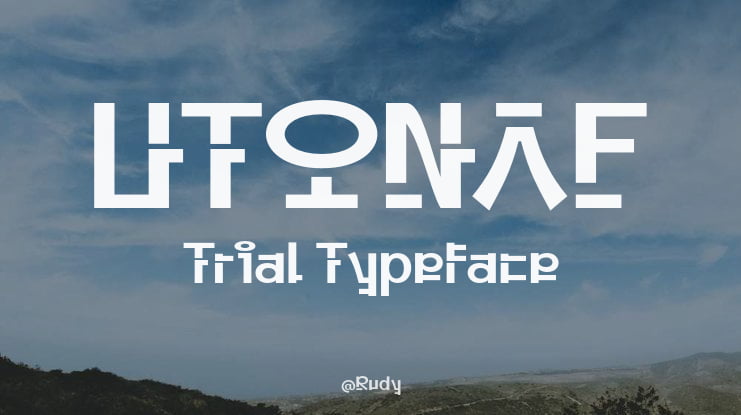UTONAF Trial Font