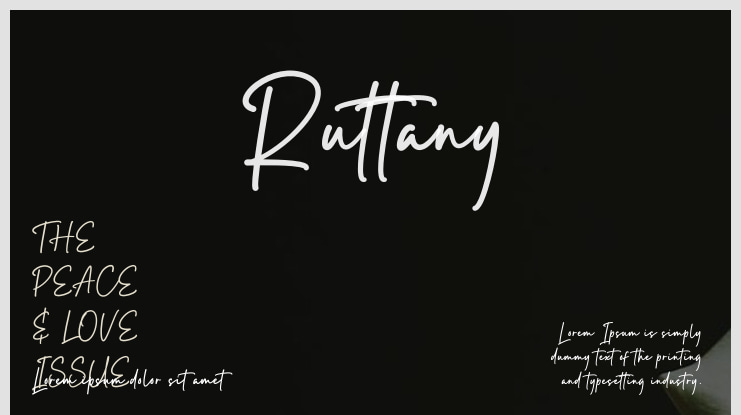 Ruttany Font