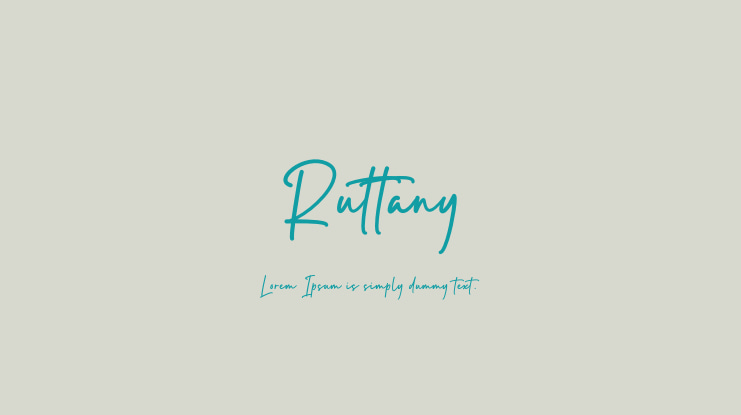 Ruttany Font