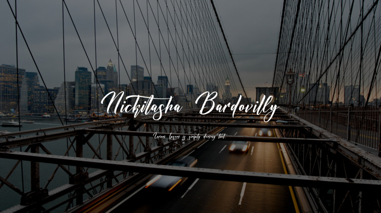 Nickitasha Bardovilly Font