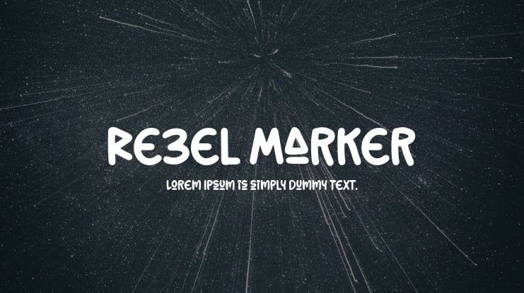 Rebel Marker Font
