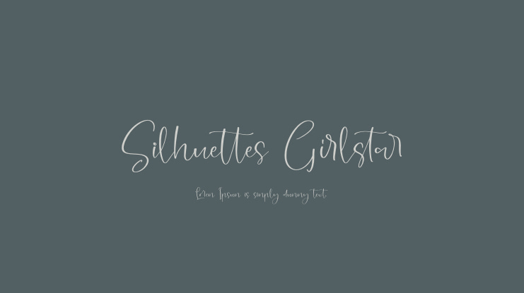 Silhuettes Girlstar Font