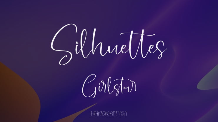 Silhuettes Girlstar Font