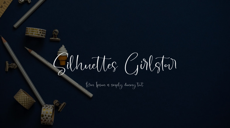 Silhuettes Girlstar Font