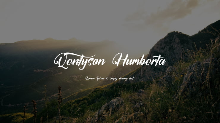 Qentyson Humberta Font