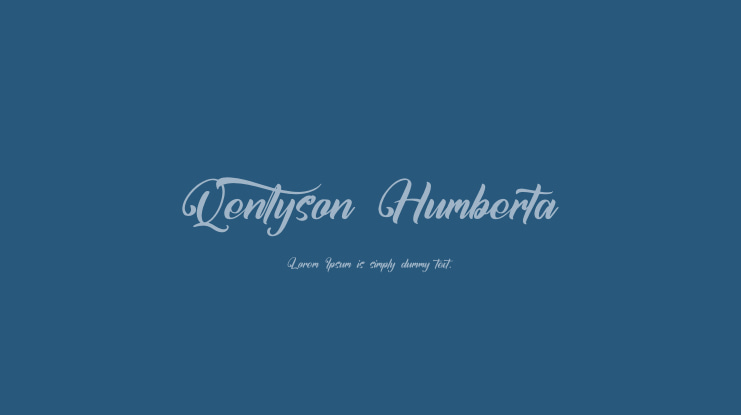 Qentyson Humberta Font