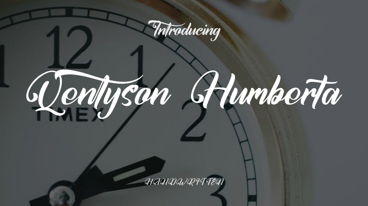 Qentyson Humberta Font