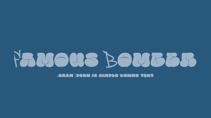 Famous Bomber Font
