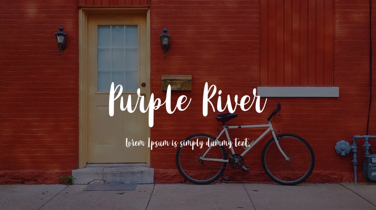 Purple River Font