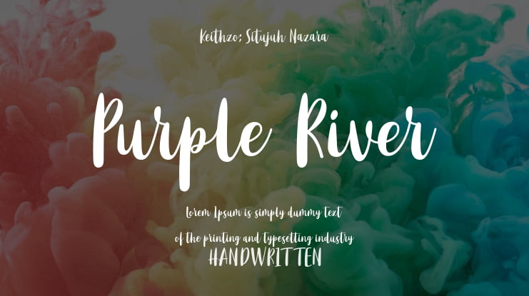 Purple River Font