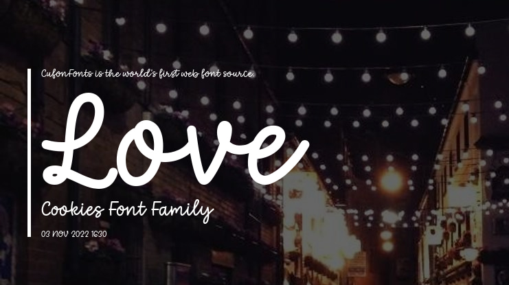 Love Cookies Font