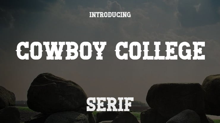 Cowboy College Font