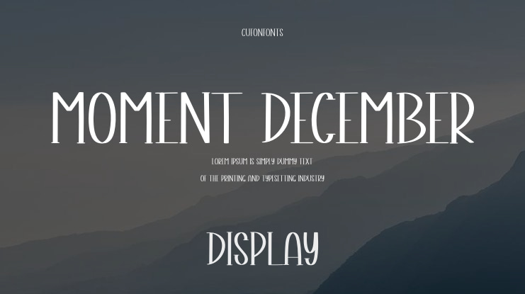 Moment December Font