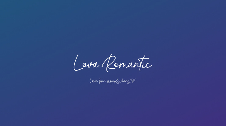 Lova Romantic Font