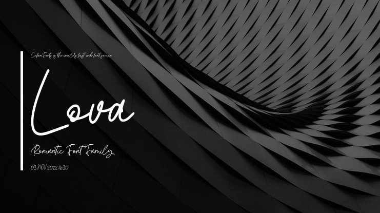 Lova Romantic Font