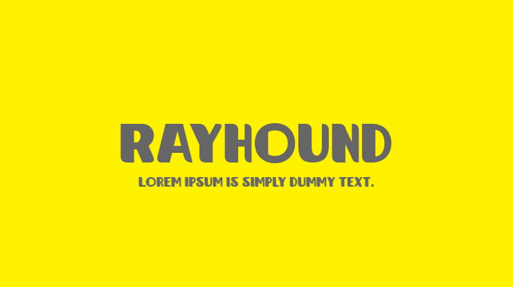 Rayhound Font