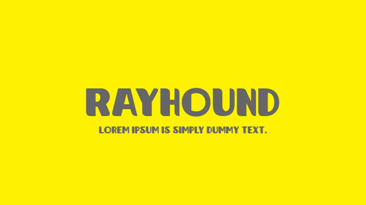 Rayhound Font