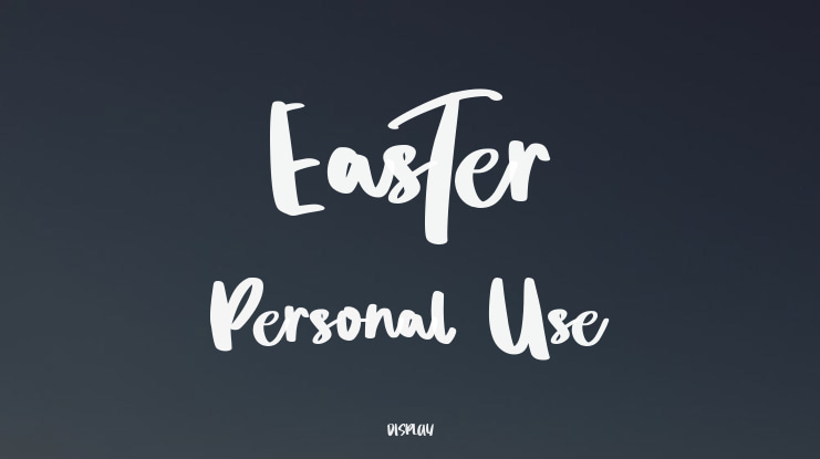 Easter Personal Use Font