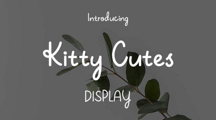 Kitty Cutes Font