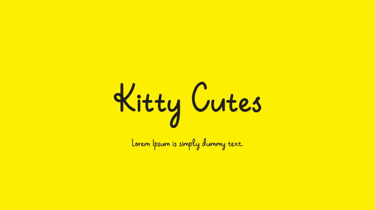 Kitty Cutes Font
