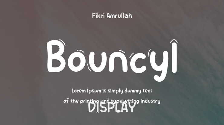 Bouncyl Font
