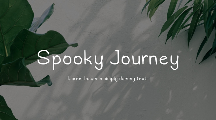 Spooky Journey Font
